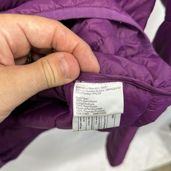 Outbound Women's Charlotte Insulated Winter Puffer Jacket Water-Resistant, Plum - Picture 3 of 4